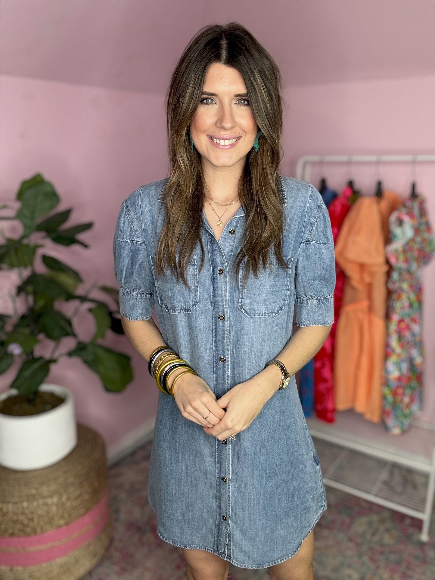 (KUT) Sylvia Button Down Dress