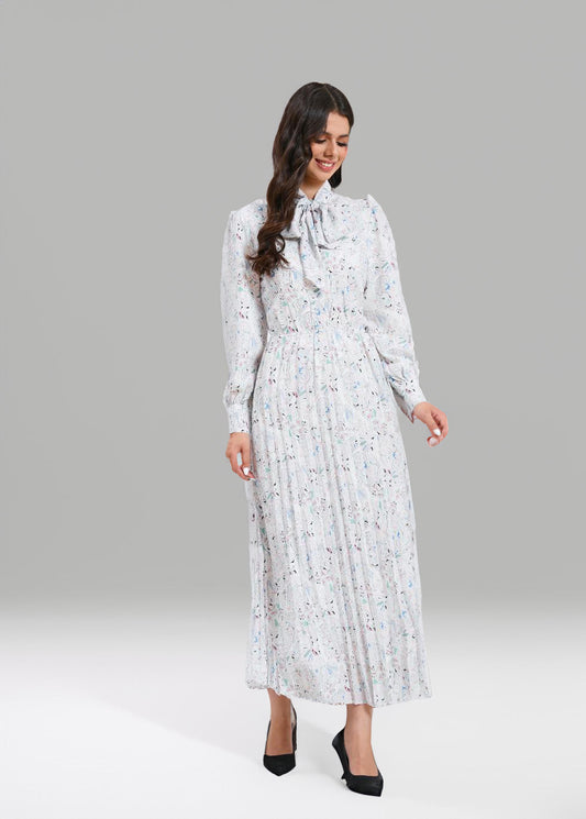 Serenity Meadow Pleated Dress
