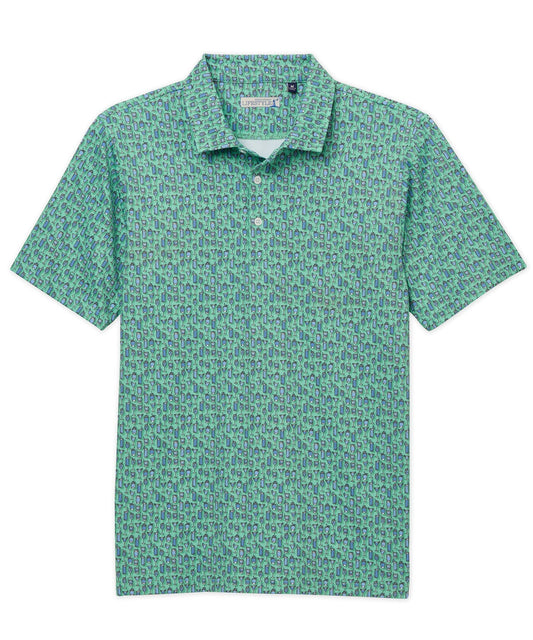 Westport Lifestyle Cocktail Print Performance Polo Knit Shirt