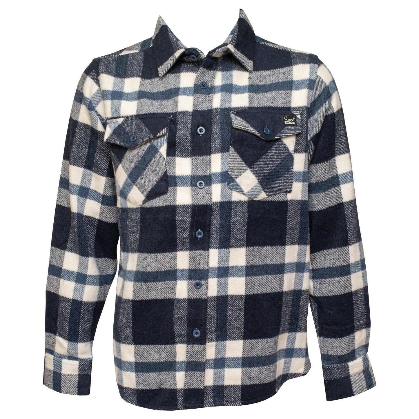 Surf Station 4th Street Men's L/S Flannel Shirt