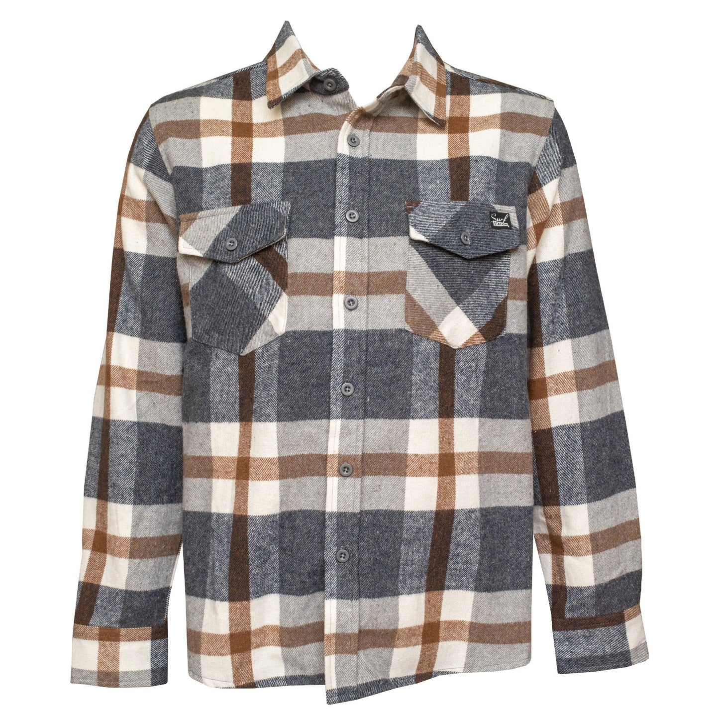 Surf Station 4th Street Men's L/S Flannel Shirt