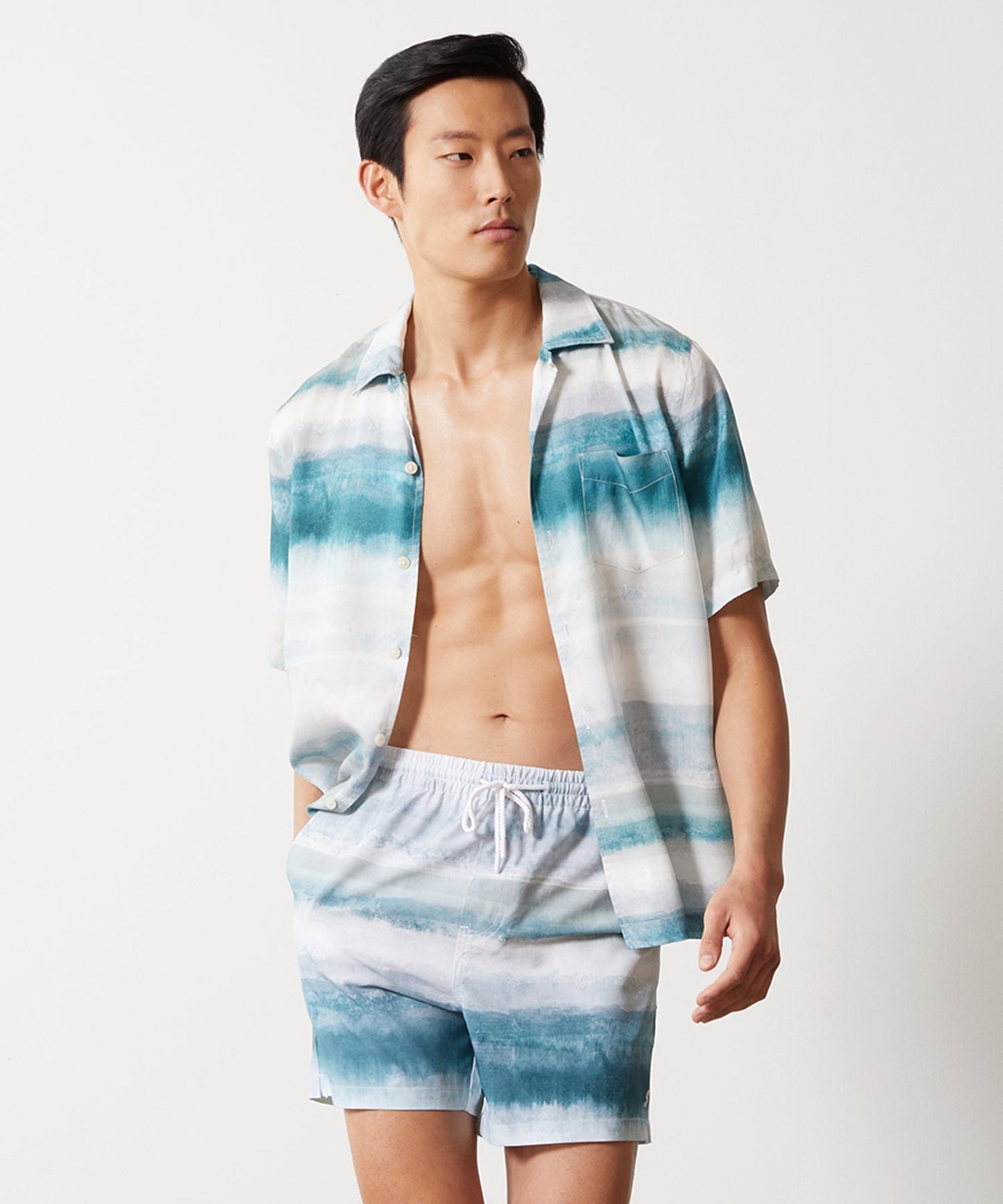 5" Montauk Swim Short in Watercolor Ombre