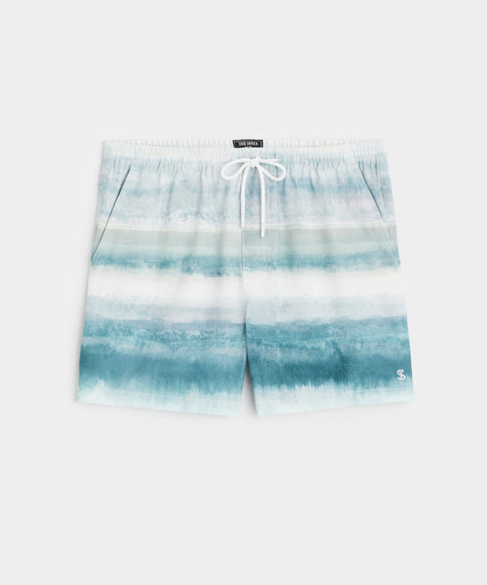 5" Montauk Swim Short in Watercolor Ombre