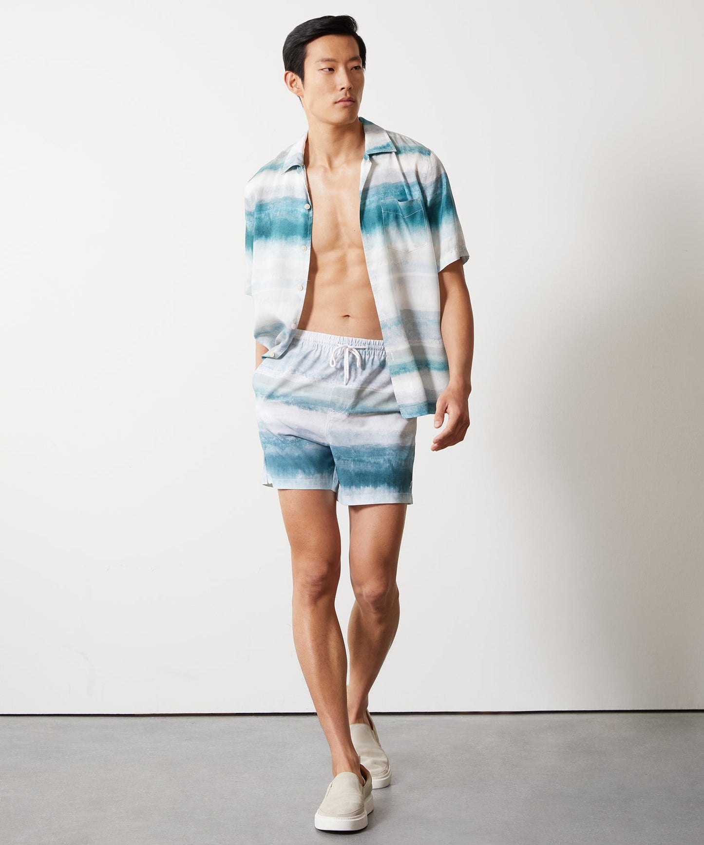 5" Montauk Swim Short in Watercolor Ombre