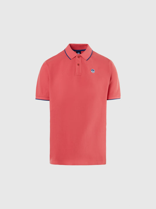 hover | Calypso coral | polo-short-sleeve-collar-wstriped-in-contrast-692452
