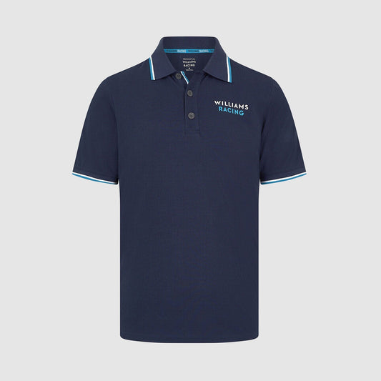 Williams Racing F1 Men's Small Logo Polo Shirt - Navy