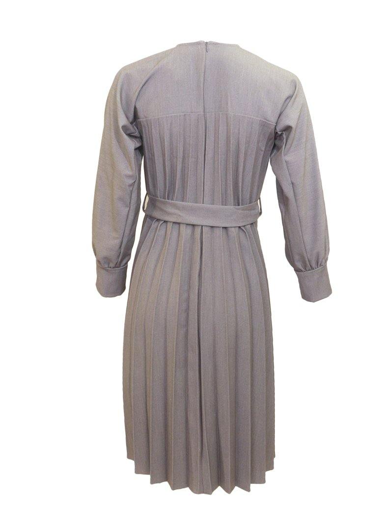 Miss Issippi Silver Pleated Dress
