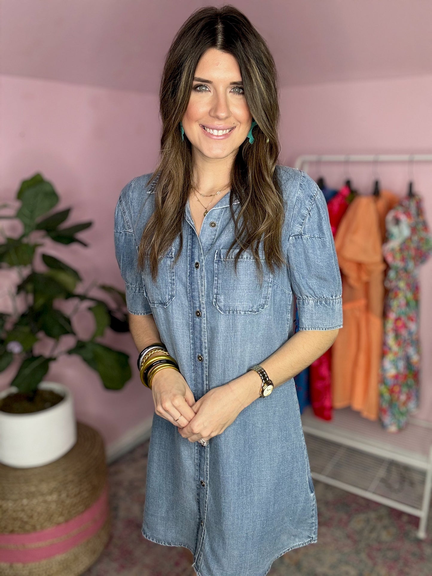 (KUT) Sylvia Button Down Dress