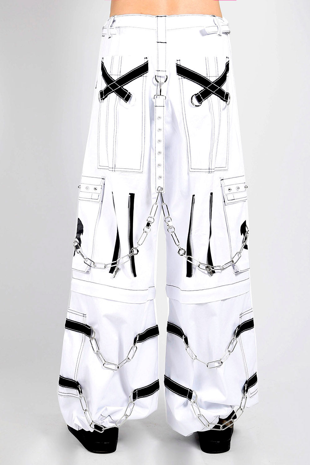 Tripp NYC Skull Bondage Pants [White]