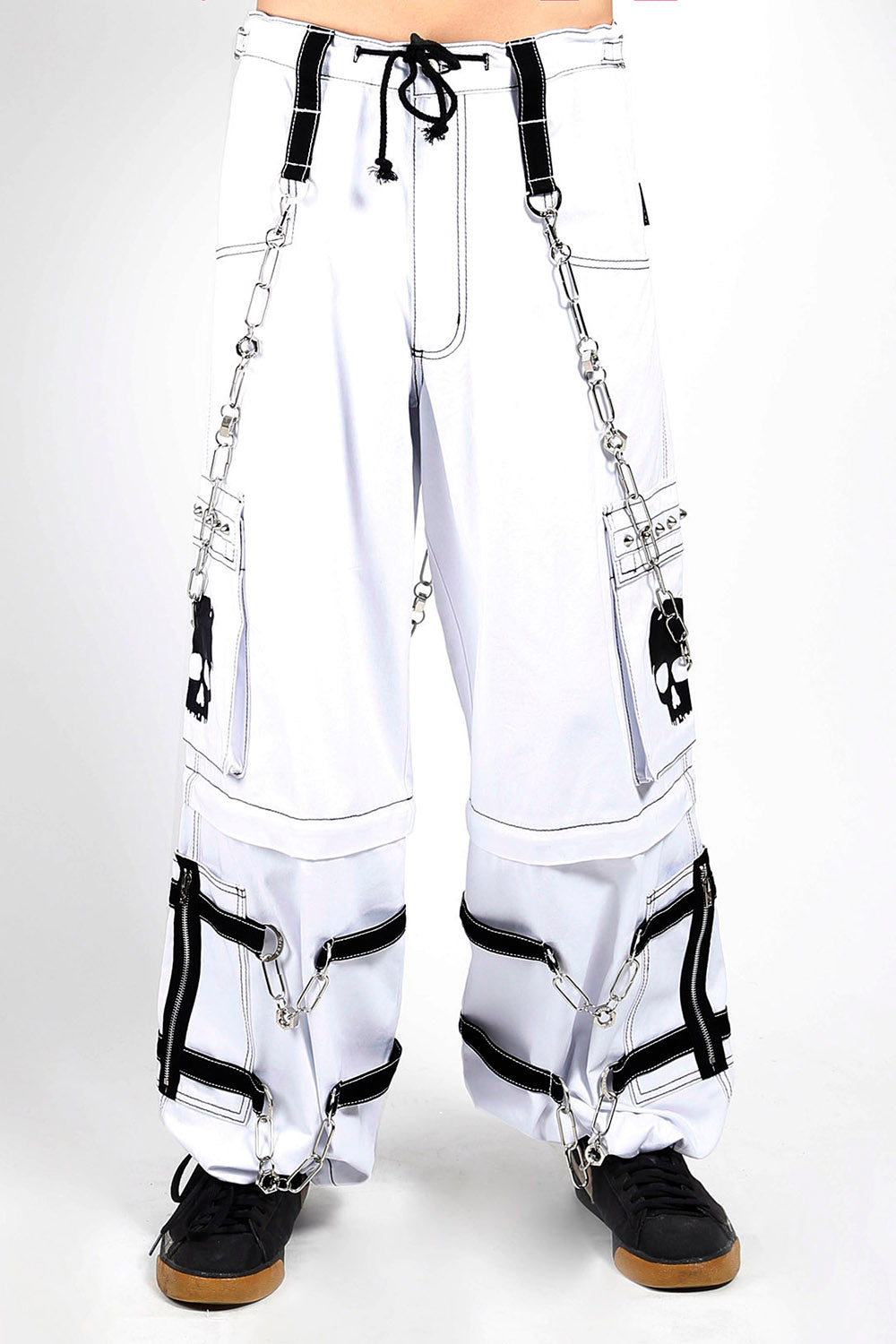 Tripp NYC Skull Bondage Pants [White]