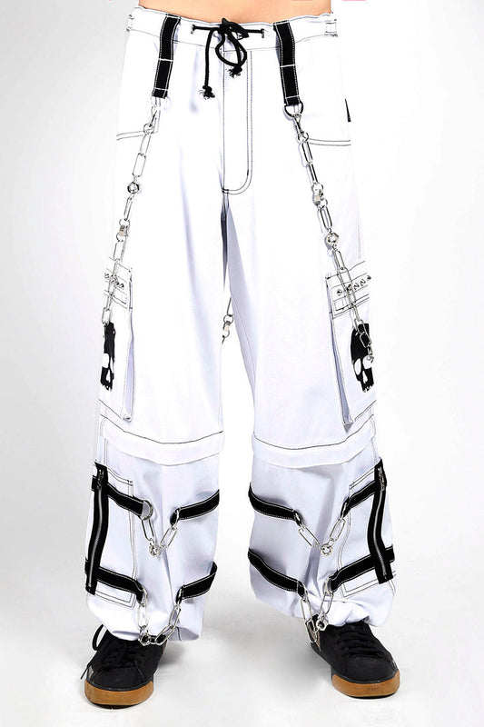 Tripp NYC Skull Bondage Pants [White]
