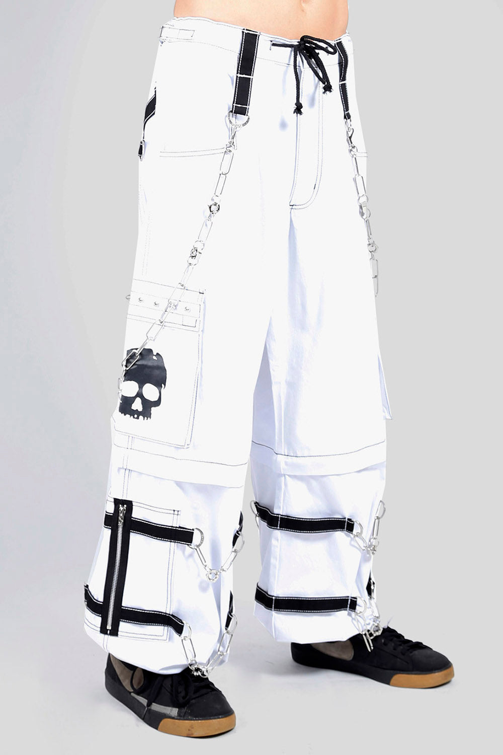 Tripp NYC Skull Bondage Pants [White]