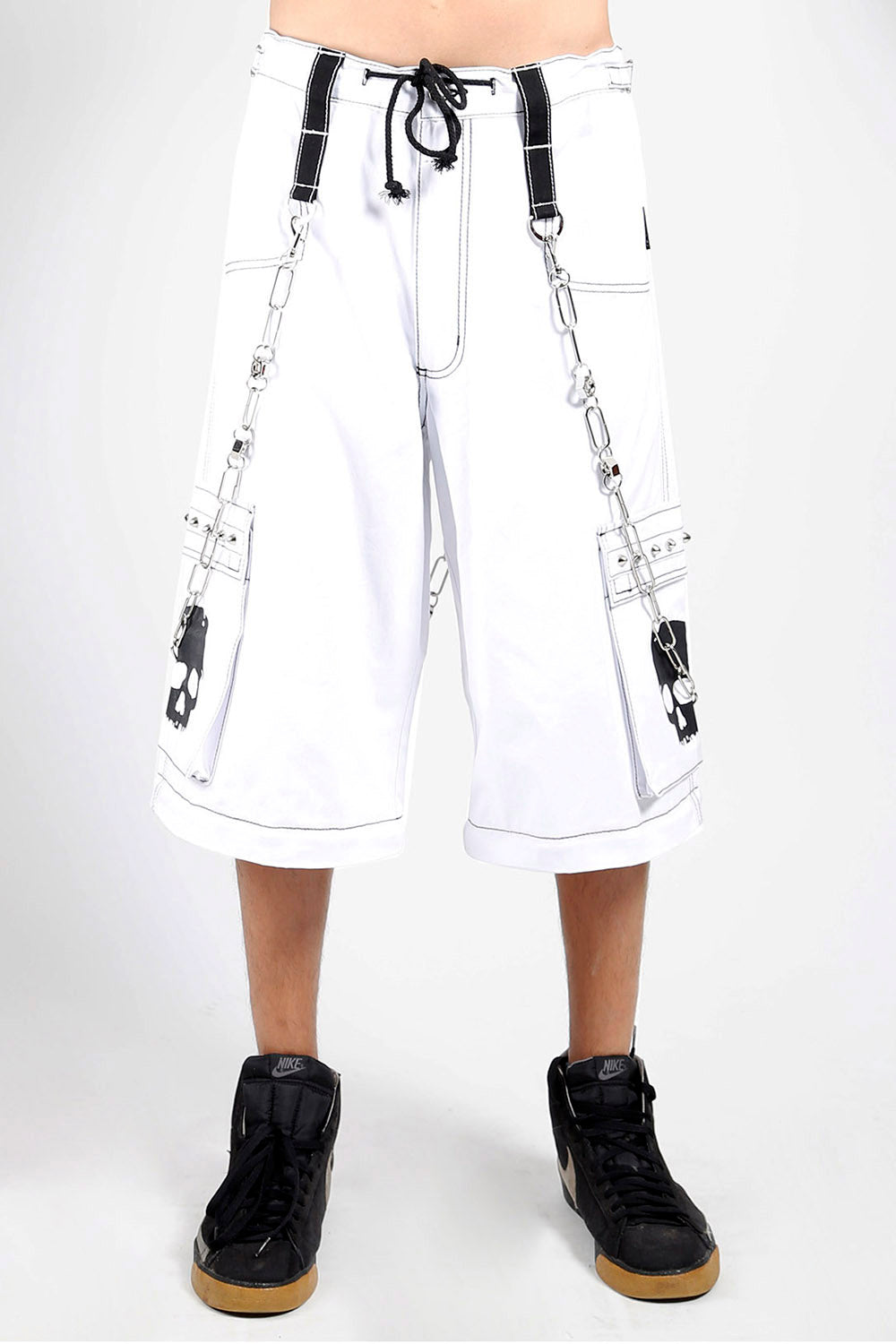 Tripp NYC Skull Bondage Pants [White]