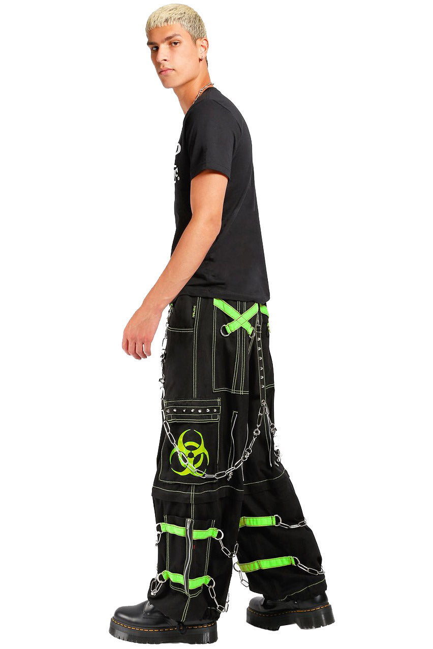 Tripp Biohazard Zip Off Pants [BLACK/LIME]