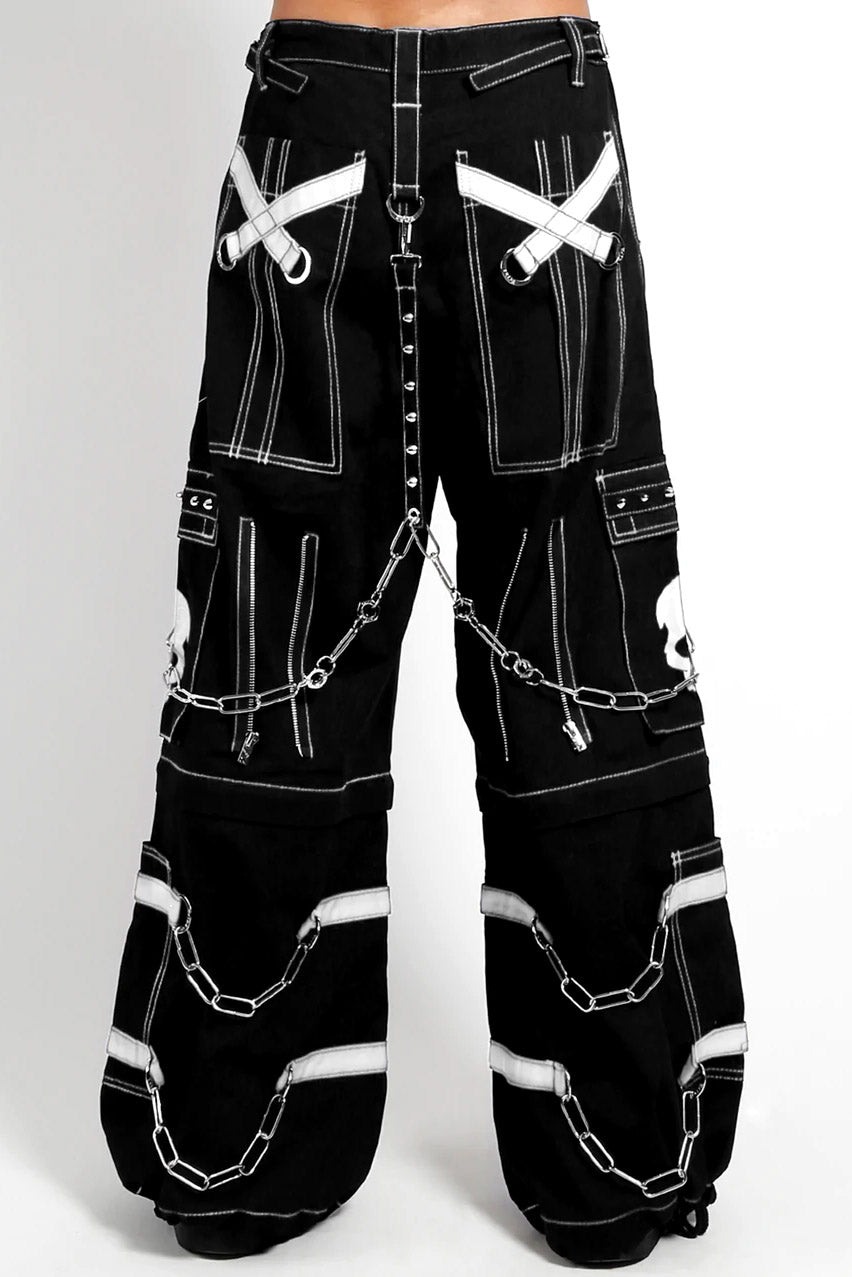 Tripp NYC Skull Bondage Pants [Black/White]