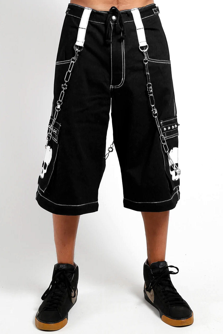 Tripp NYC Skull Bondage Pants [Black/White]