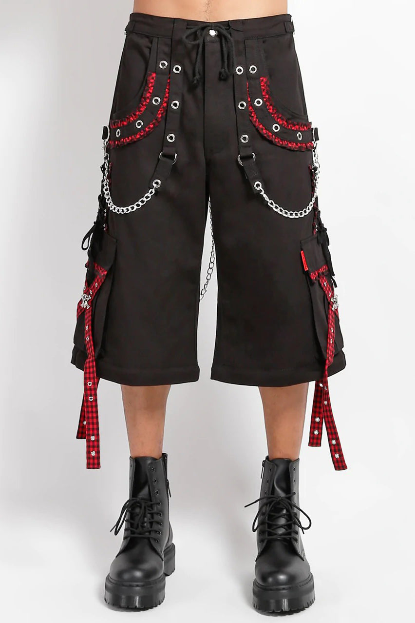 Tripp NYC Peep Dark Street Pants [BLACK/RED]