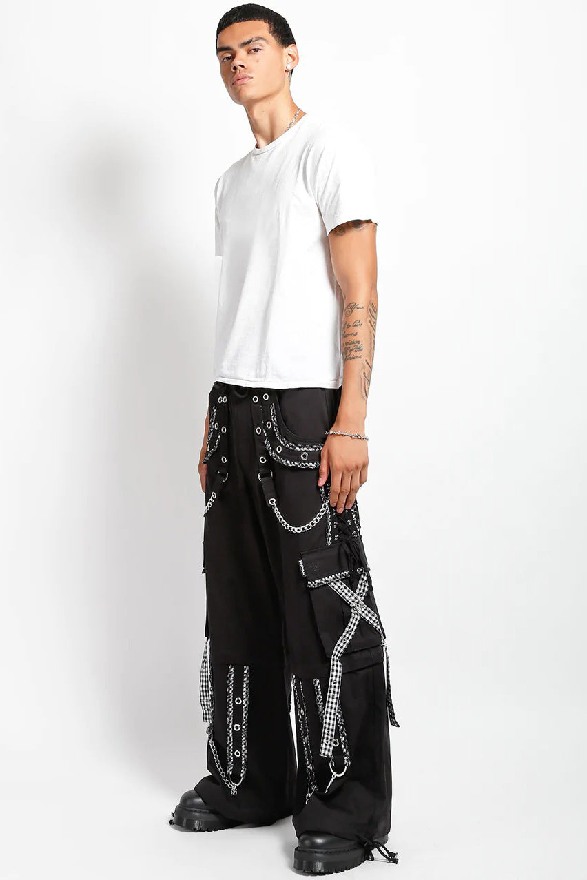 Tripp NYC Peep Dark Street Pants [BLACK/WHITE]