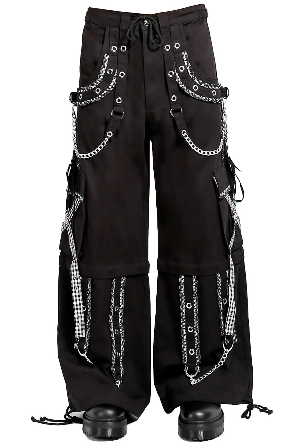 Tripp NYC Peep Dark Street Pants [BLACK/WHITE]