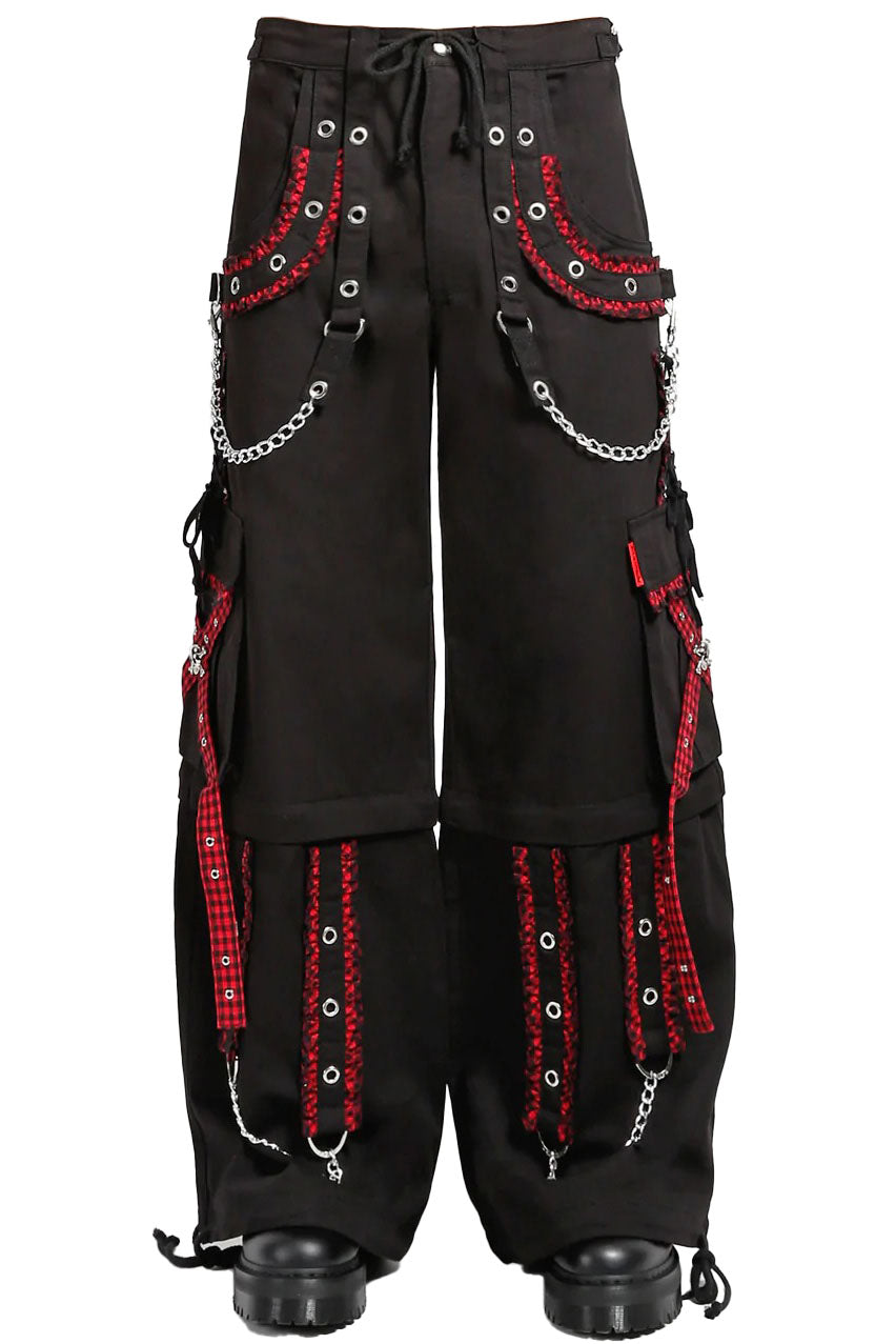 Tripp NYC Peep Dark Street Pants [BLACK/RED]