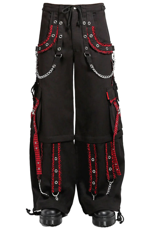 Tripp NYC Peep Dark Street Pants [BLACK/RED]