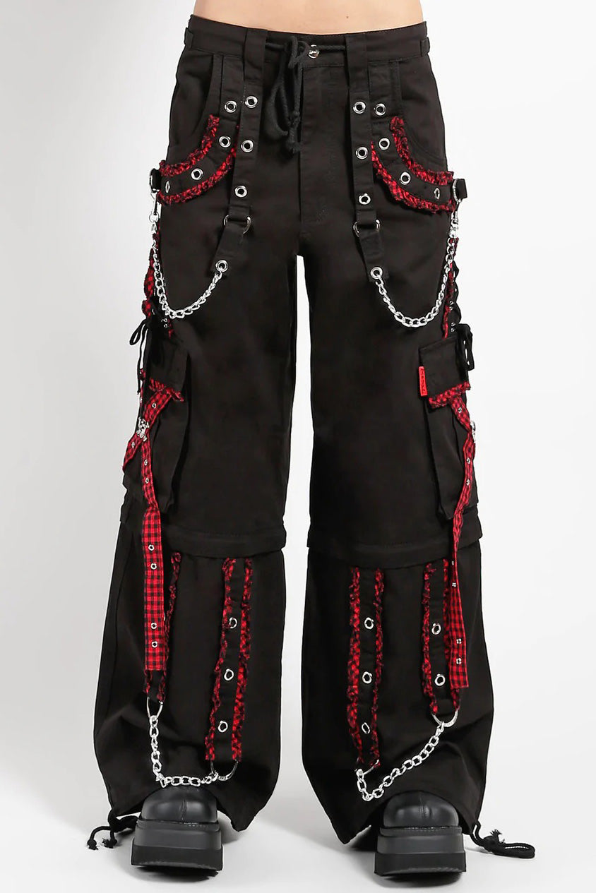 Tripp NYC Peep Dark Street Pants [BLACK/RED]