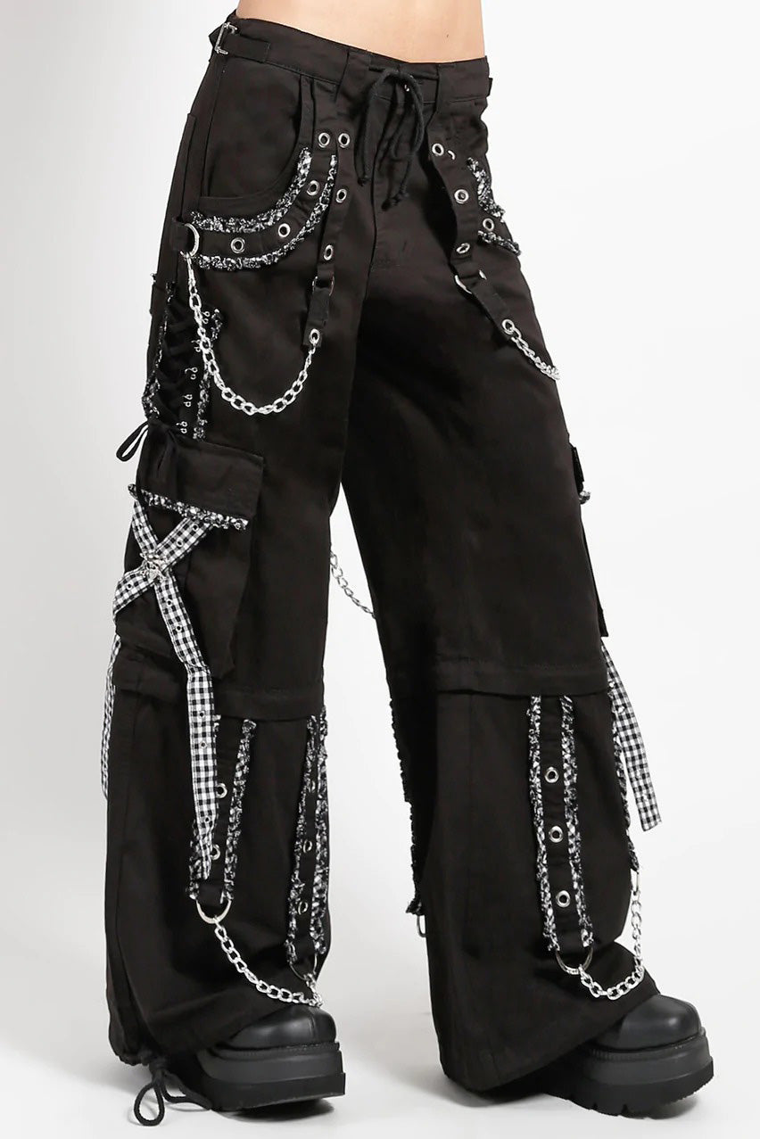 Tripp NYC Peep Dark Street Pants [BLACK/WHITE]