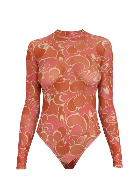 ELLE CARO PRINT BODYSUIT