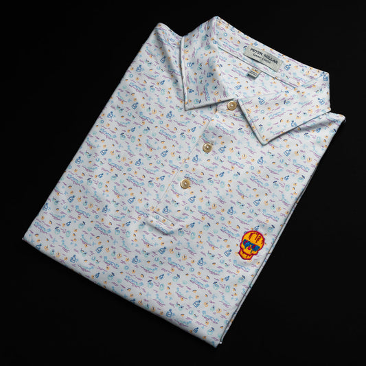 Swing and Sip Dripping Skull Polo