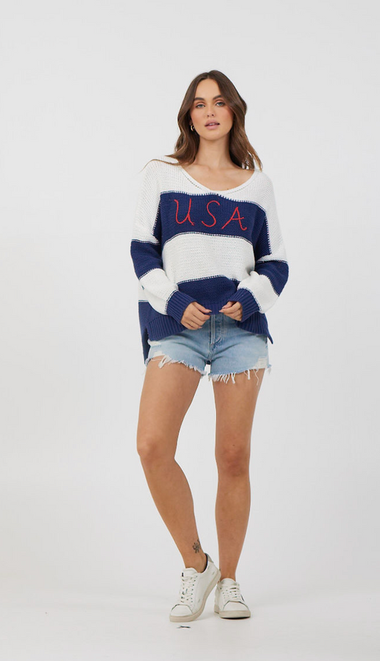 Stripe USA Sweater