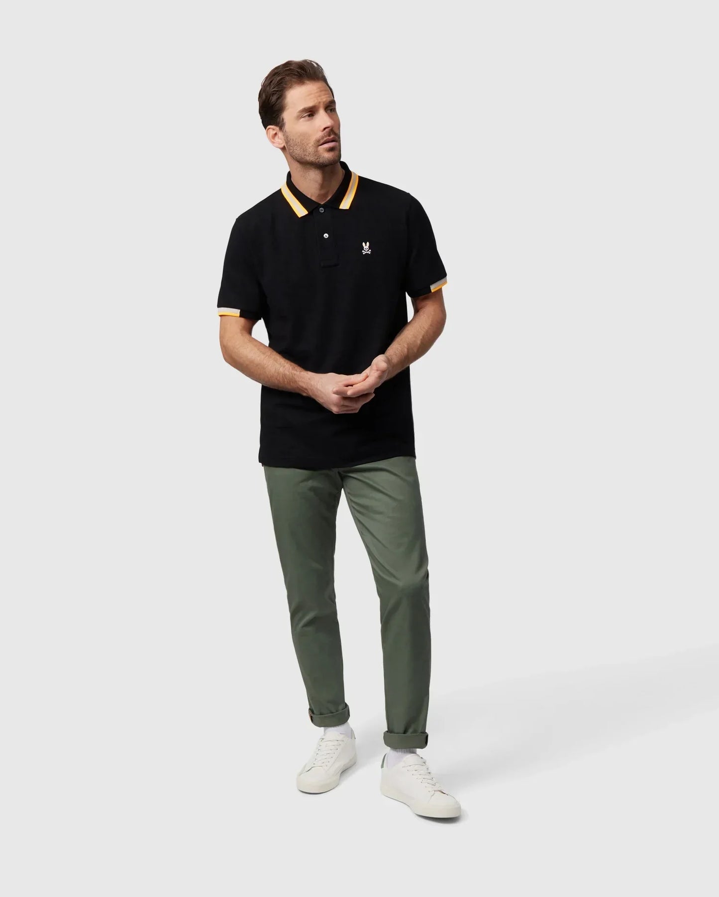 MENS WOODSTOCK PIQUE POLO SHIRT - B6K141B200