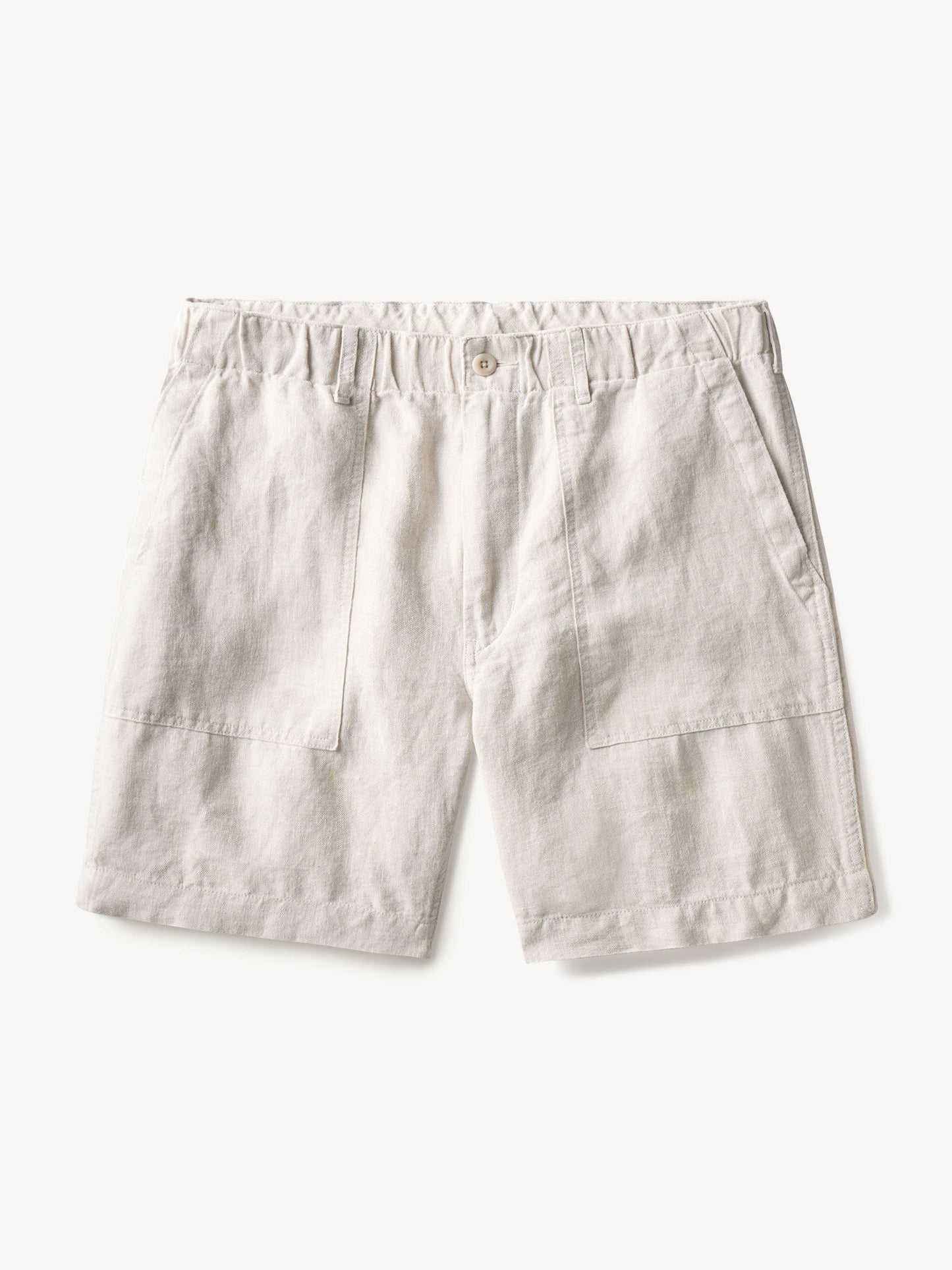 Natural Loomed Linen Fatigue Short