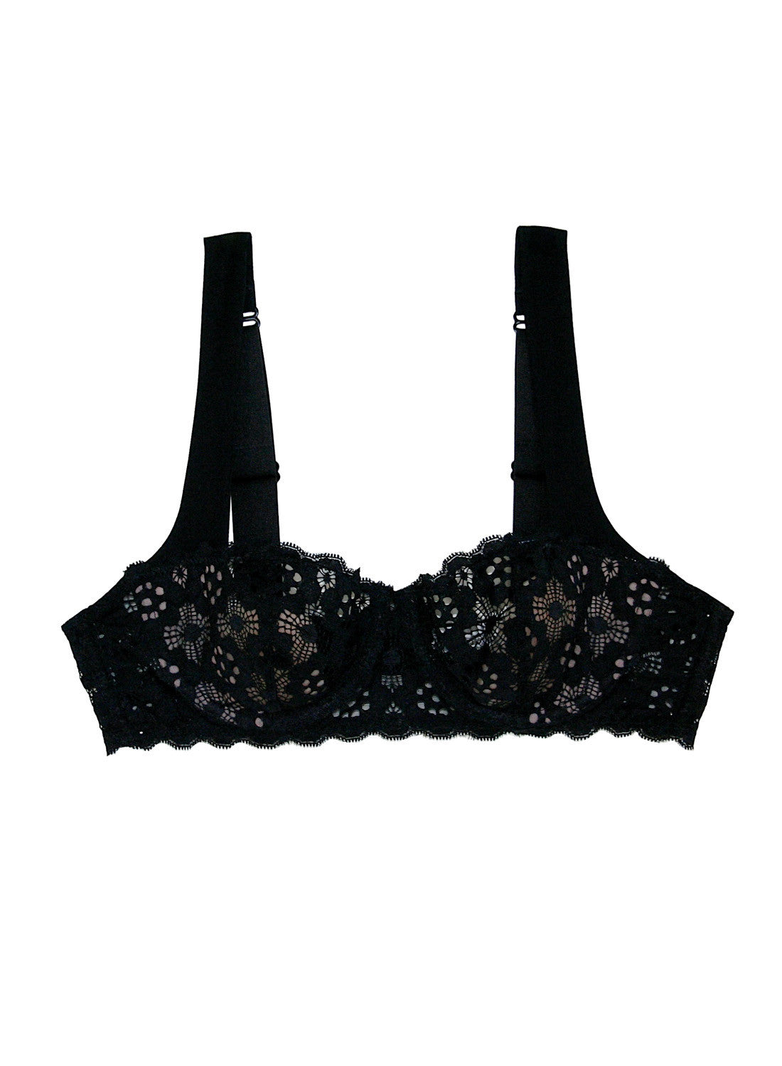 Crochet Lace Balconette Bra