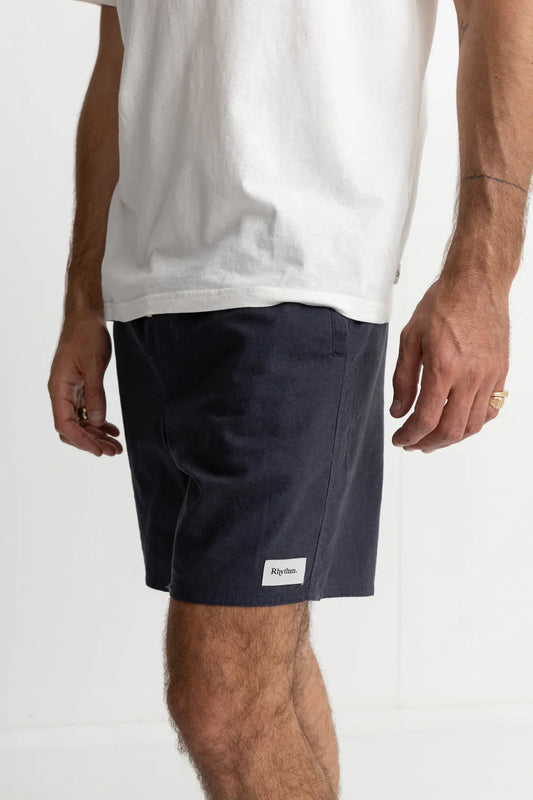 Classic Linen Jam Short in Worn Navy