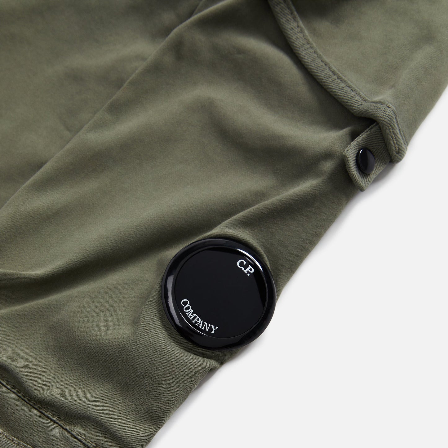 CP Company Stretch Sateen Loose Fit Cargo Pants - Green