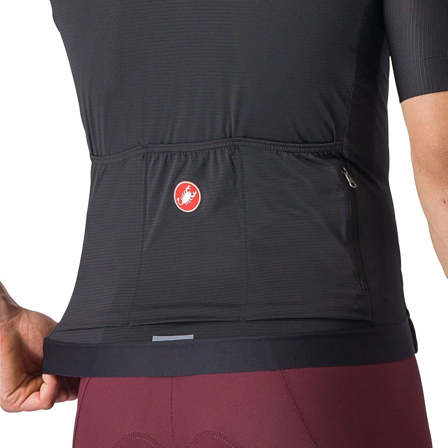 Castelli Espresso Short Sleeve Mens Cycling Jersey - Black