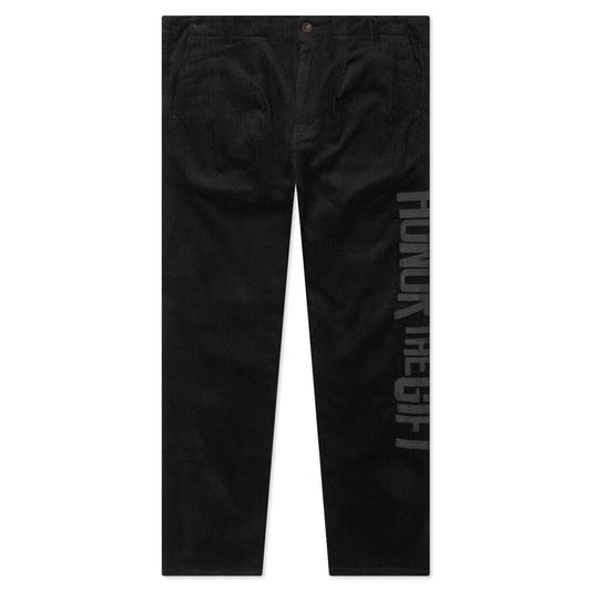 Corduroy Trouser Pant - Black