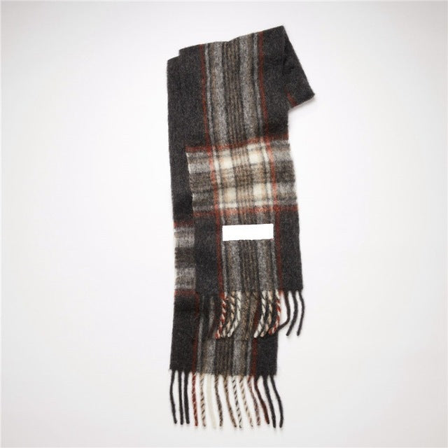 Solid Color Cashmere Shawls and Wraps Long Tassels Blanket Scarves