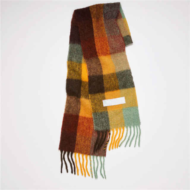Solid Color Cashmere Shawls and Wraps Long Tassels Blanket Scarves