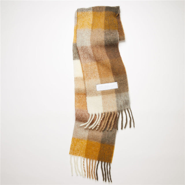 Solid Color Cashmere Shawls and Wraps Long Tassels Blanket Scarves