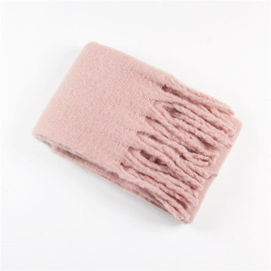 Solid Color Cashmere Shawls and Wraps Long Tassels Blanket Scarves