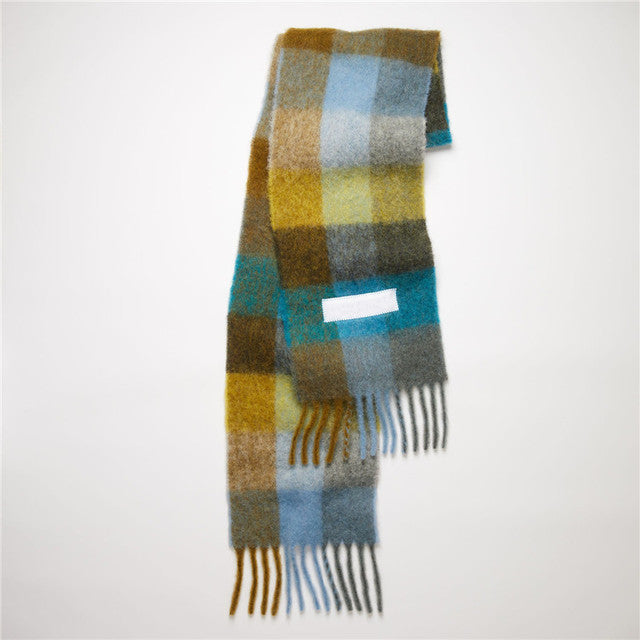 Solid Color Cashmere Shawls and Wraps Long Tassels Blanket Scarves