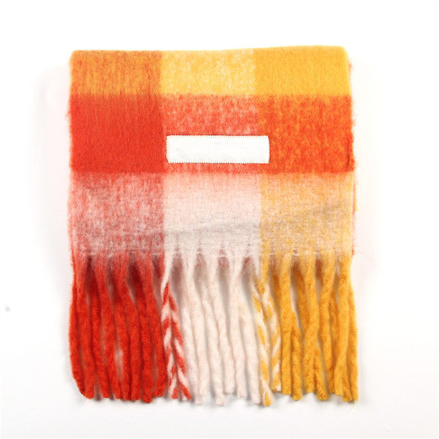 Solid Color Cashmere Shawls and Wraps Long Tassels Blanket Scarves