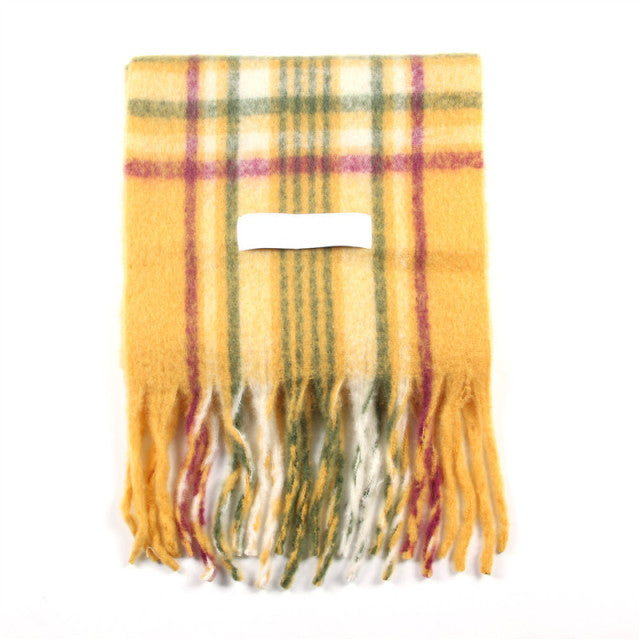 Solid Color Cashmere Shawls and Wraps Long Tassels Blanket Scarves