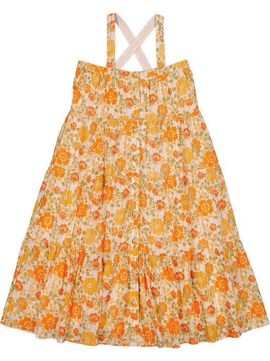 Louis Louise Carinoux Lurex Stripe Vintage Flower Dress