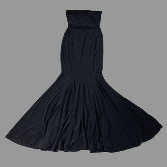 NORMA KAMALI Strapless Fishtail Gown SZ S/36 Black KK3293PL248001 (New)