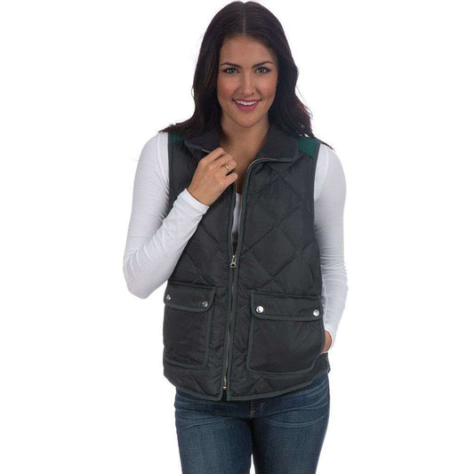 Easton Vest in Charcoal by Lauren James - Country Club Prep
