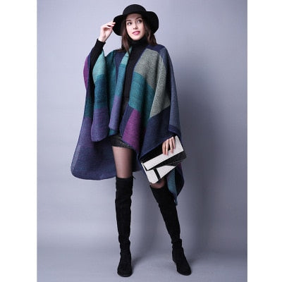 Winter Pashmina Thick Cashmere Cape