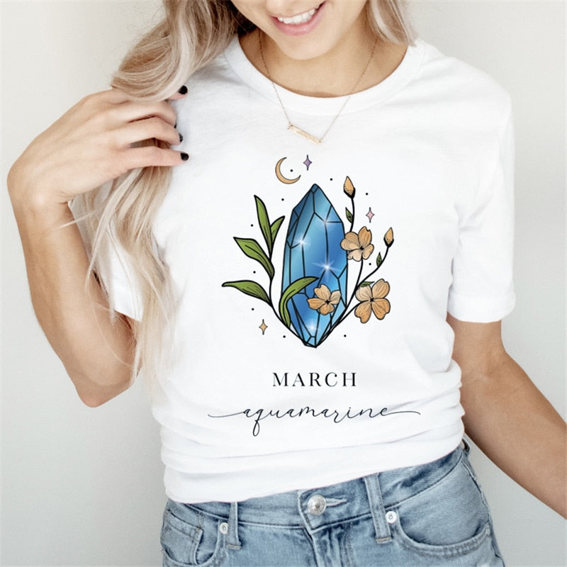 Summer Witch Magic Trend Cartoon Graphic T-Shirt - size Small