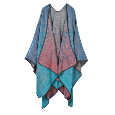 Winter Pashmina Thick Cashmere Cape